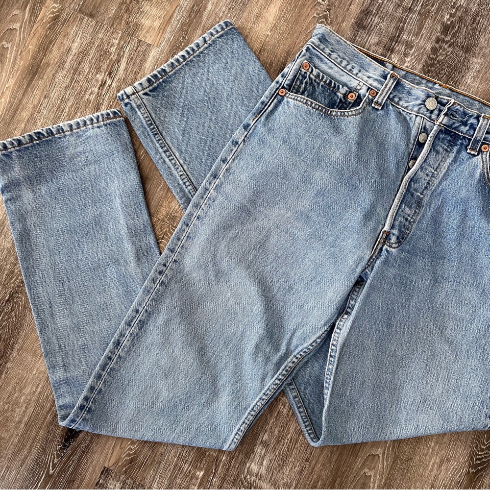 Levi's Light Blue Straight Leg Jeans